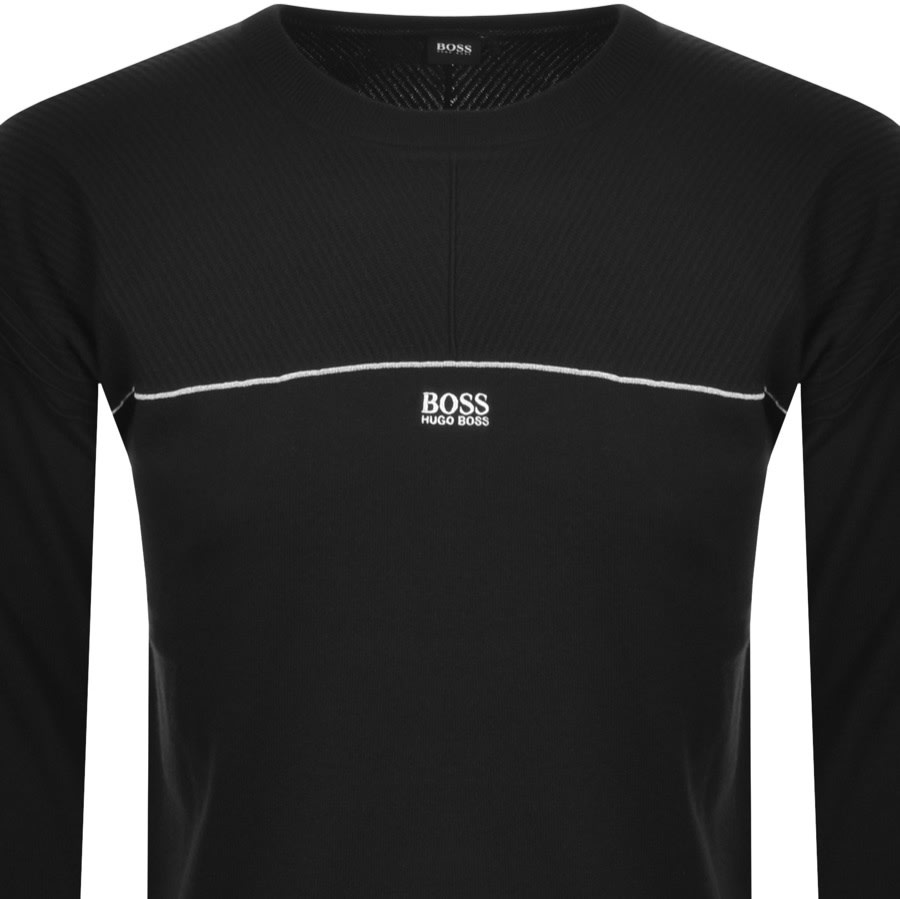 Alternative Image for ProductBOSS Ramone Crew Neck Knitted Jumper Black2